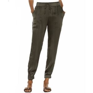 Young, Fabulous & Broke Lightweight Green Drawstring Joggers Pants 2 Pockets